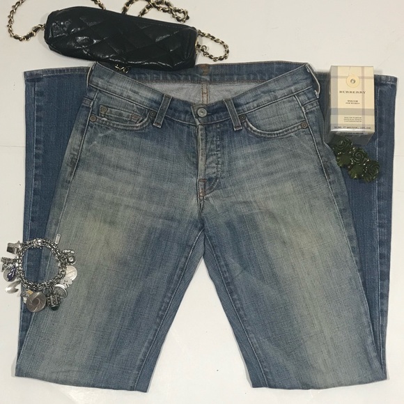 7 for all Mankind Boy Cut button fly jeans - Picture 1 of 8